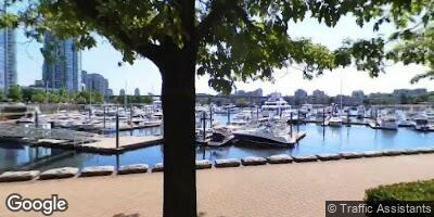 Street view of 1605 - 1199 Marinaside Crescent