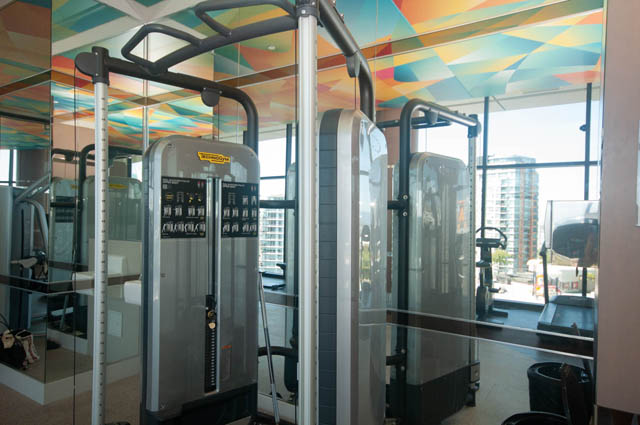 Spacious penthouse with modern fitness equipment and city view. - 2818  - 89 Nelson Street, Vancouver Downtown
