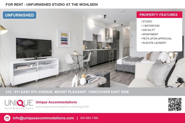 Property listing photo. - 212-311 East 6th Avenue, Vancouver East Side