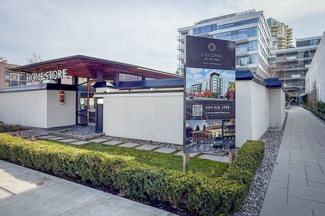 Furnished 1-bedroom condo with modern decor, featuring a cozy living space and a well-maintained garden. - 203-423 6th Street, West Vancouver